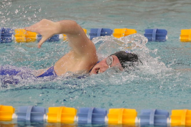 Ontario’s Natalie Link won a sectional championship in the 200 freestyle punching her ticket to the district meet.