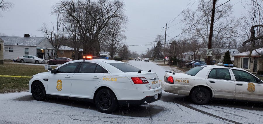 Indianapolis Police are still working this morning at the scene of a shooting that left multiple people dead in the 3500 block of Adams Street.