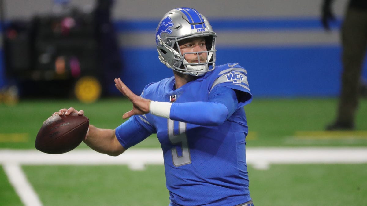 Quarterback Matthew Stafford, who turns 33 in February, was the Lions' No. 1 overall pick out of Georgia in 2009.