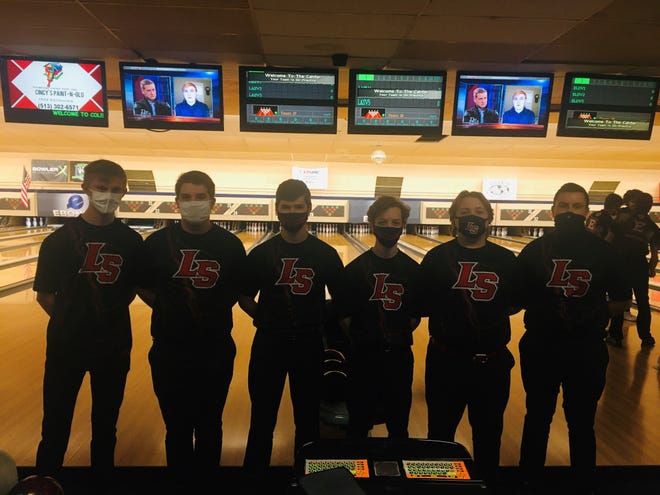 La Salle's undefeated bowling team (from left) is Nolan Blessing, Kyle Topke, Alex Toelke, Zach Torbeck, Gordon Stuard and Tommy Hambick.