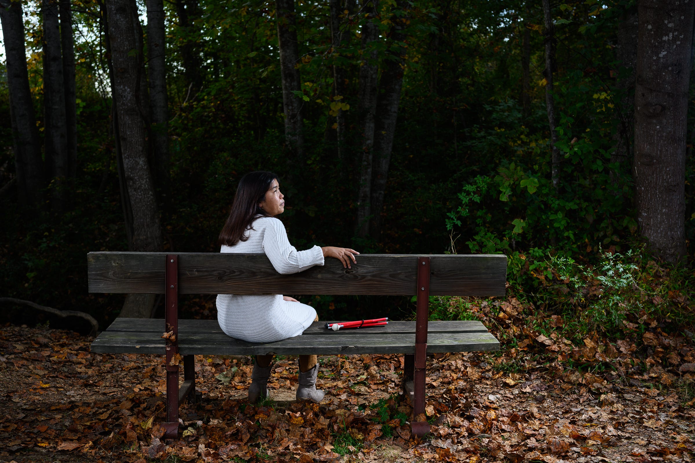 Fatima Quintana poses for a portrait at Poinsett Park Thursday, Oct. 22, 2020.