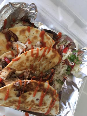 Tacos the Wong Way from My Roots Curbside Culinary gives this traditional Mexican dish an Asian flair.