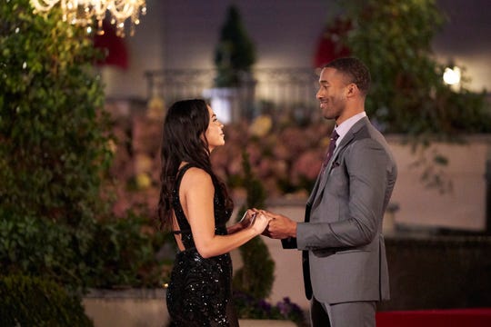 Matt James meets new contestant Brittany on episode 4 of "The Bachelor."