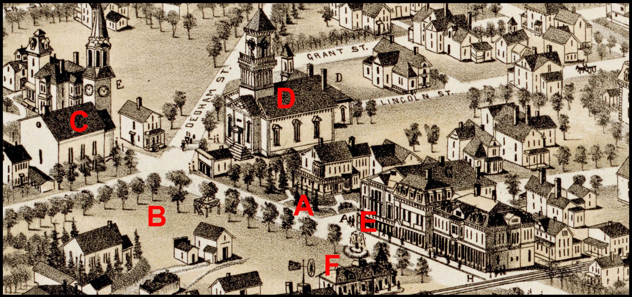 Needham History The 'busiest corner in town'