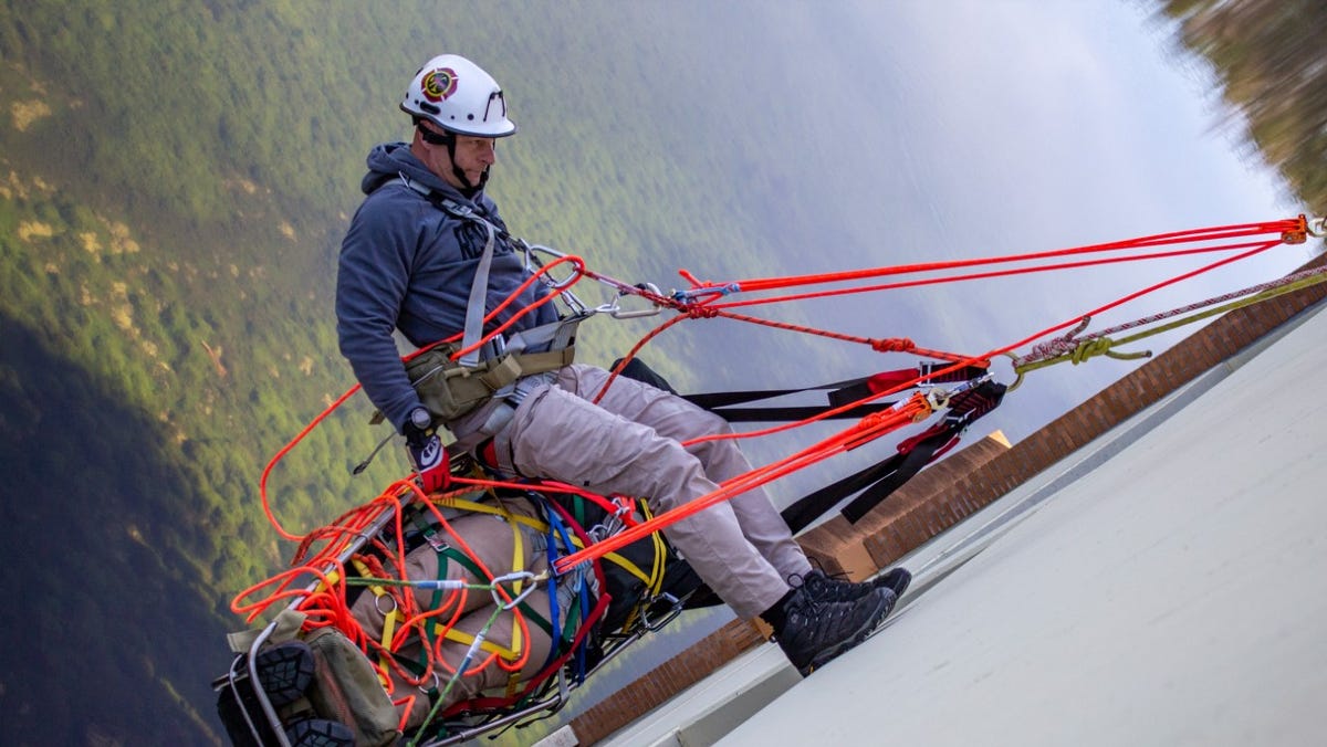 Destin Fire Rescue highangle rope rescue training
