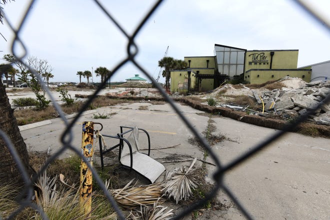 The property at 221 1st St. near the Seawalk Pavilion in Jacksonville Beach where Surfside Holdings plans to build a boutique hotel restaurant and retail space Tuesday, January 26, 2021.