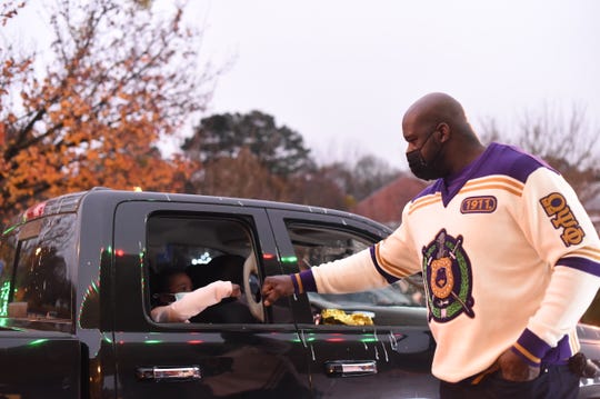 Shaquille O'Neal at the foundation's Shaq-A-Claus holiday giveaway December 2020 in McDonough, GA. 
This event is an annual program a part of the Shaquille O'Neal Foundation.

Brooke Snellgrove