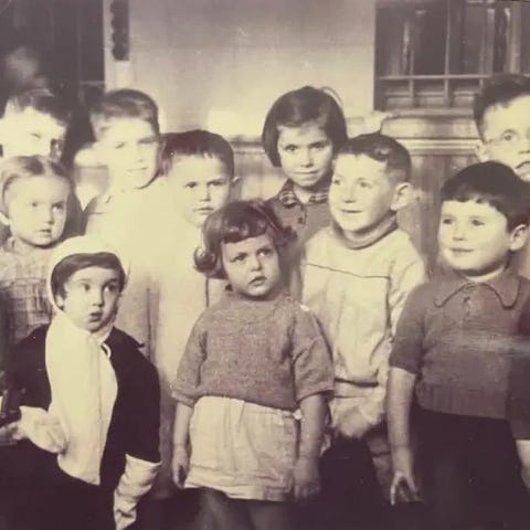 Jewish orphans in the Dossin Barracks, Belgium, in
