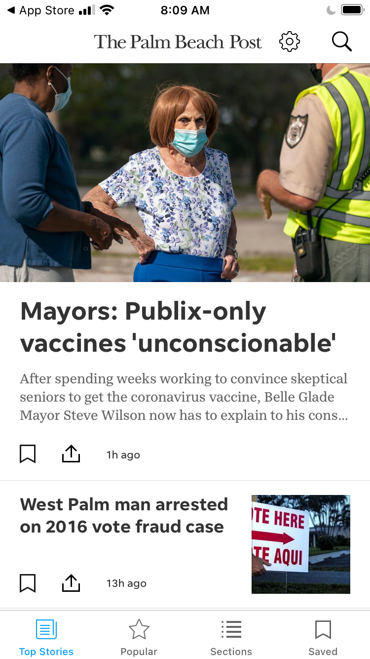 Download the Palm Beach Post app for Palm Beach County news