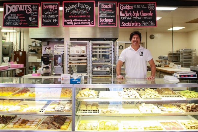 Andrew Schwartz has been the baker at Andrew's Pastries in Marion for the past 25 years.