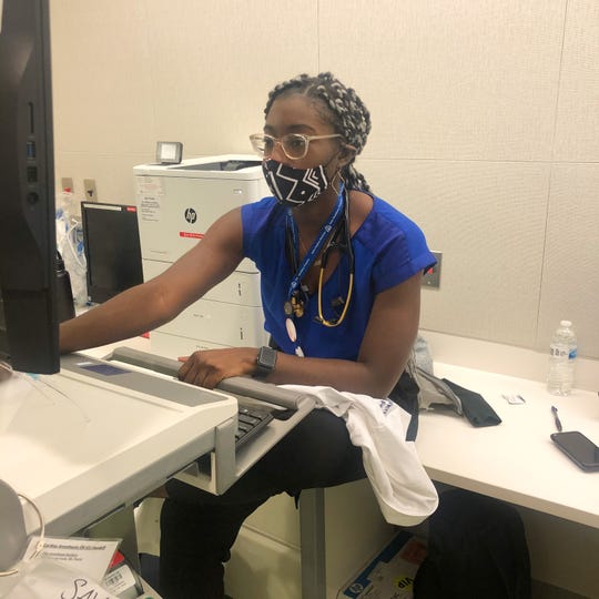 Christle Nwora, who is an internal medicine and pediatrics resident at Johns Hopkins University in Baltimore, said Black and Latino Americans are needed not only as doctors but also as hospital administrators, to help build confidence in the system among those from marginalized backgrounds.