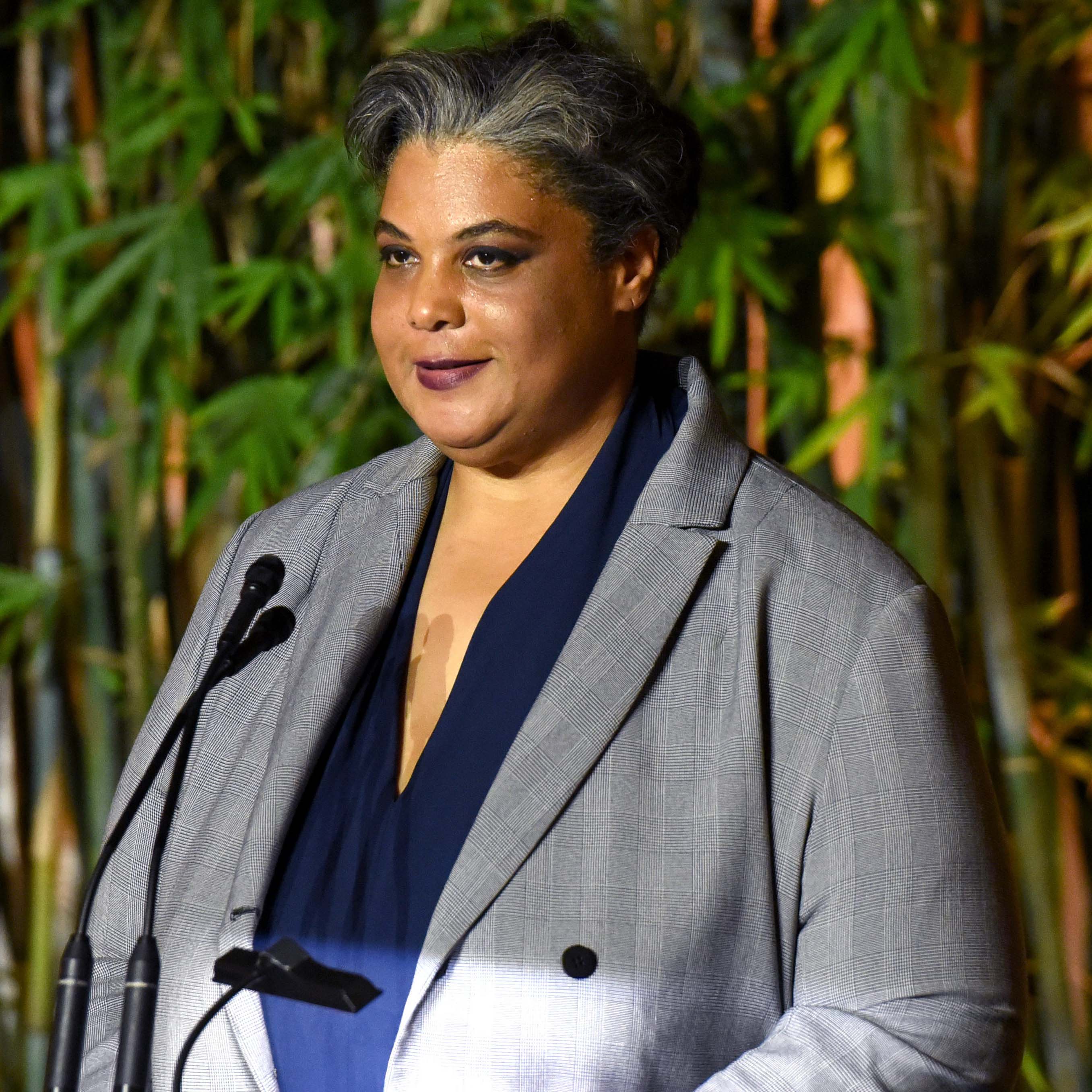 Roxane Gay speaks onstage during the Hammer Museum's 17th Annual Gala In The Garden on October 12, 2019 in Los Angeles, California.