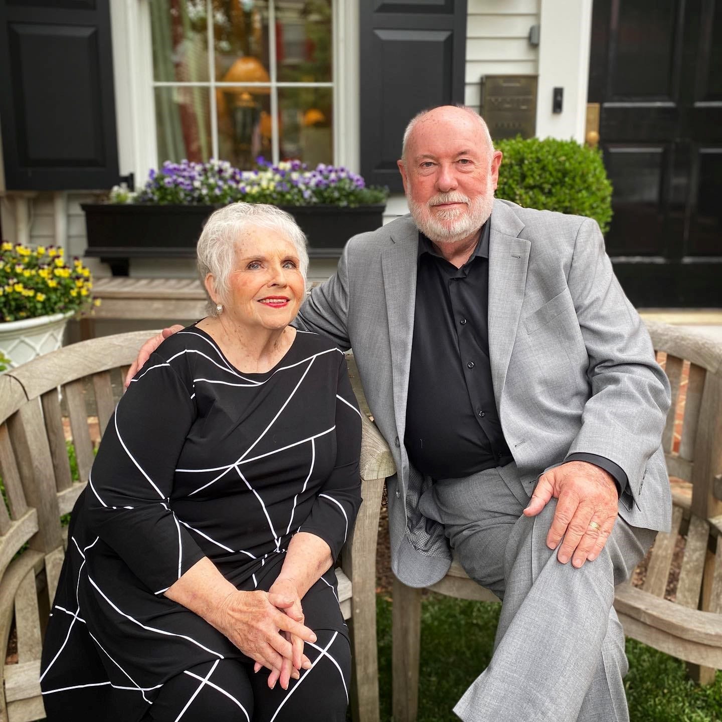 April Ponnuru's parents, Don and Shirley Foster, in Alexandria, Virginia, in May, 2020.