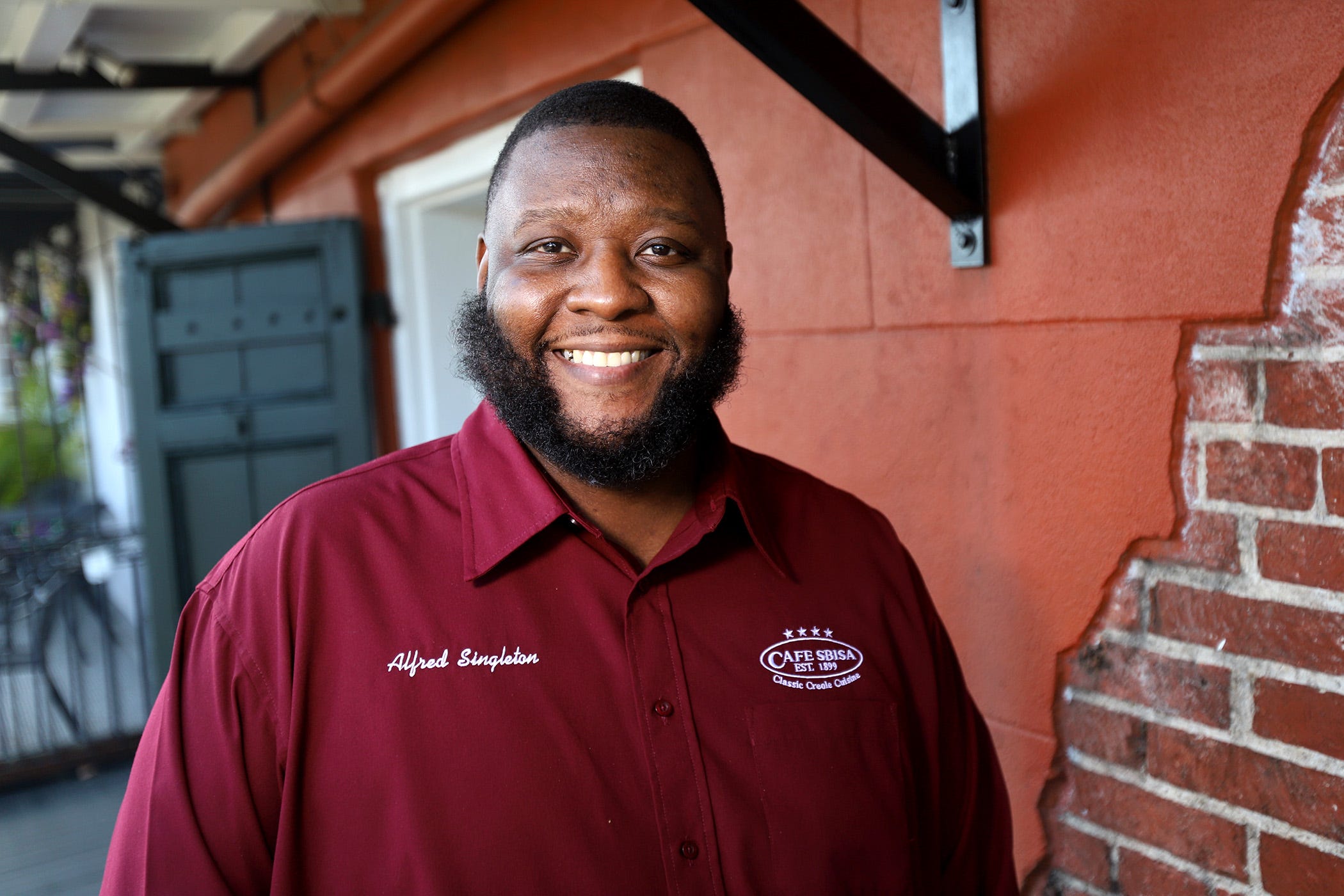 Chef Alfred Singleton of Cafe Sbisa in New Orleans. Photographed on Thursday, January 28, 2021.