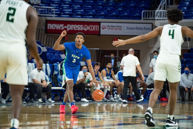 The FGCU men's basketball team took on Stetson for the second night in a row on Saturday, Jan. 30, 2021. The Eagles lost to the Hatters, 77-66.