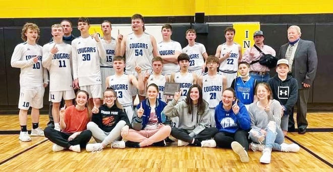 The Climax Springs girls and boys celebrate a second straight year of sweeping for championships in the Osceola Tournament on Saturday, January 30 in Osceola.