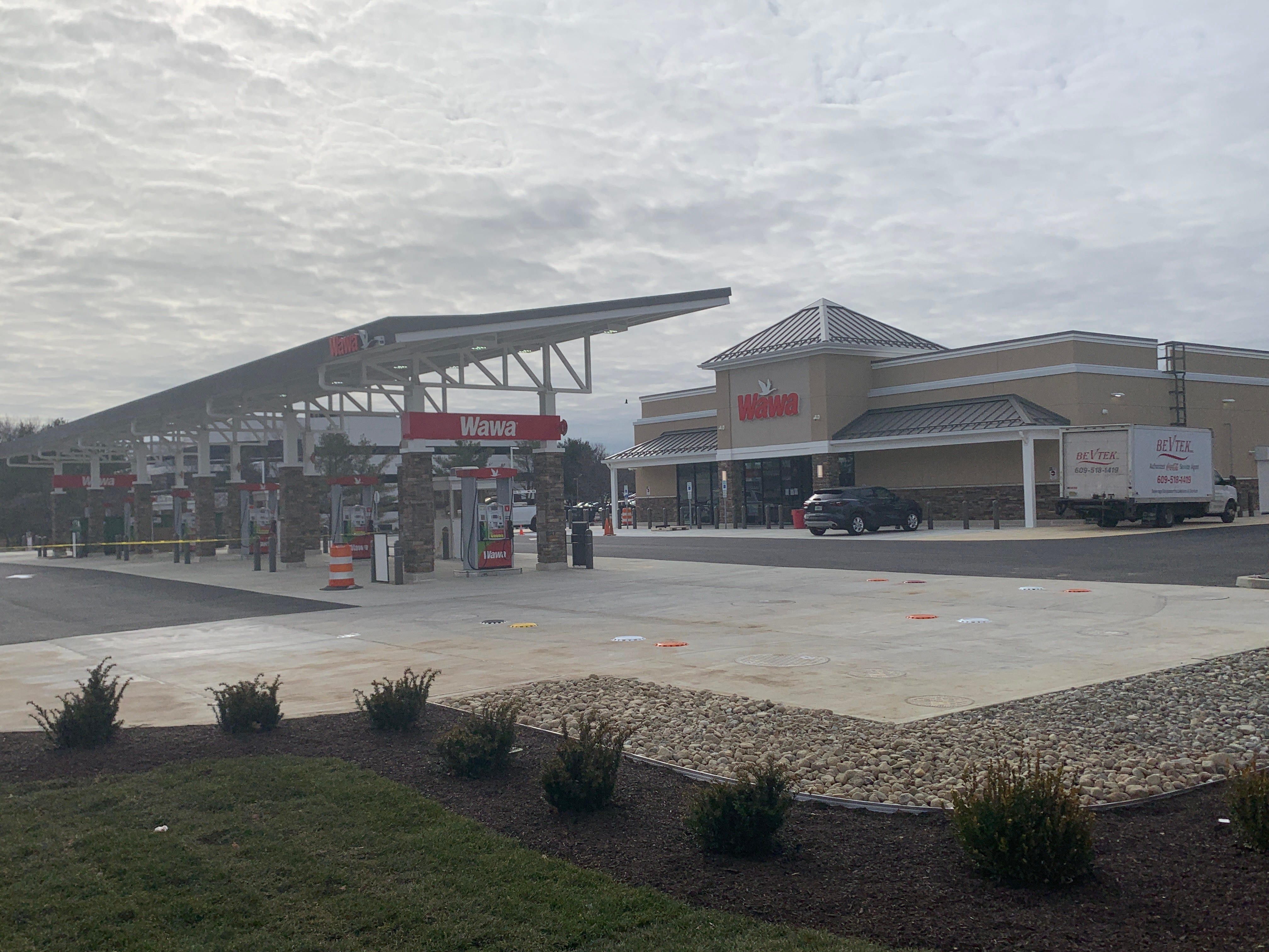 Wawa opening in Eatontown, staring across the highway at QuickChek