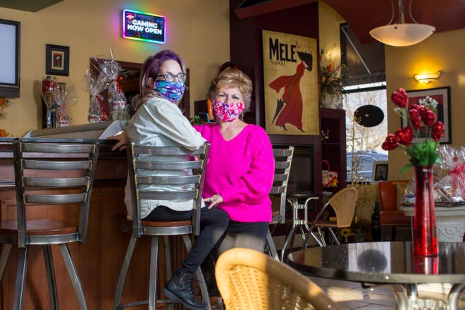 Owner Rose Mary Leggio, right, and her daughter and restaurant front manager Leandra Sandahl are shown here in the dining room of Cucina di Rosa at 1620 North Bell School Road on Tuesday, Feb. 2, 2021, in Rockford.