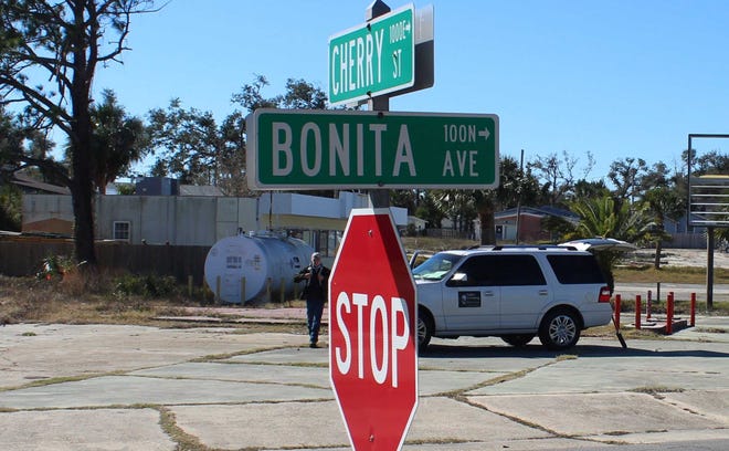 An old fuel tank can be seen on the lot where a proposed business hopes to flourish with community input in the Cove.