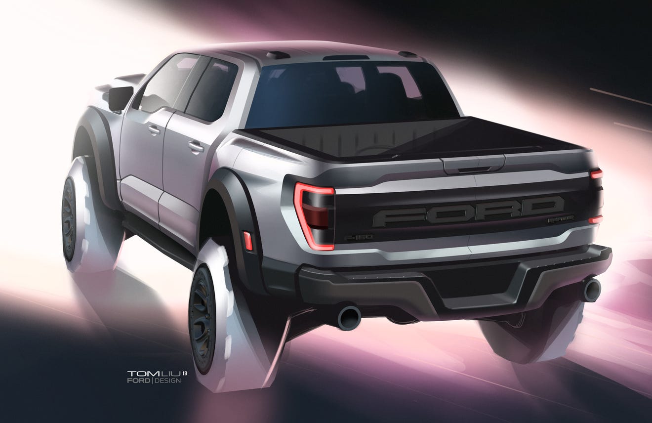 2021 F-150 Raptor design inspired by comic books, fighter jets