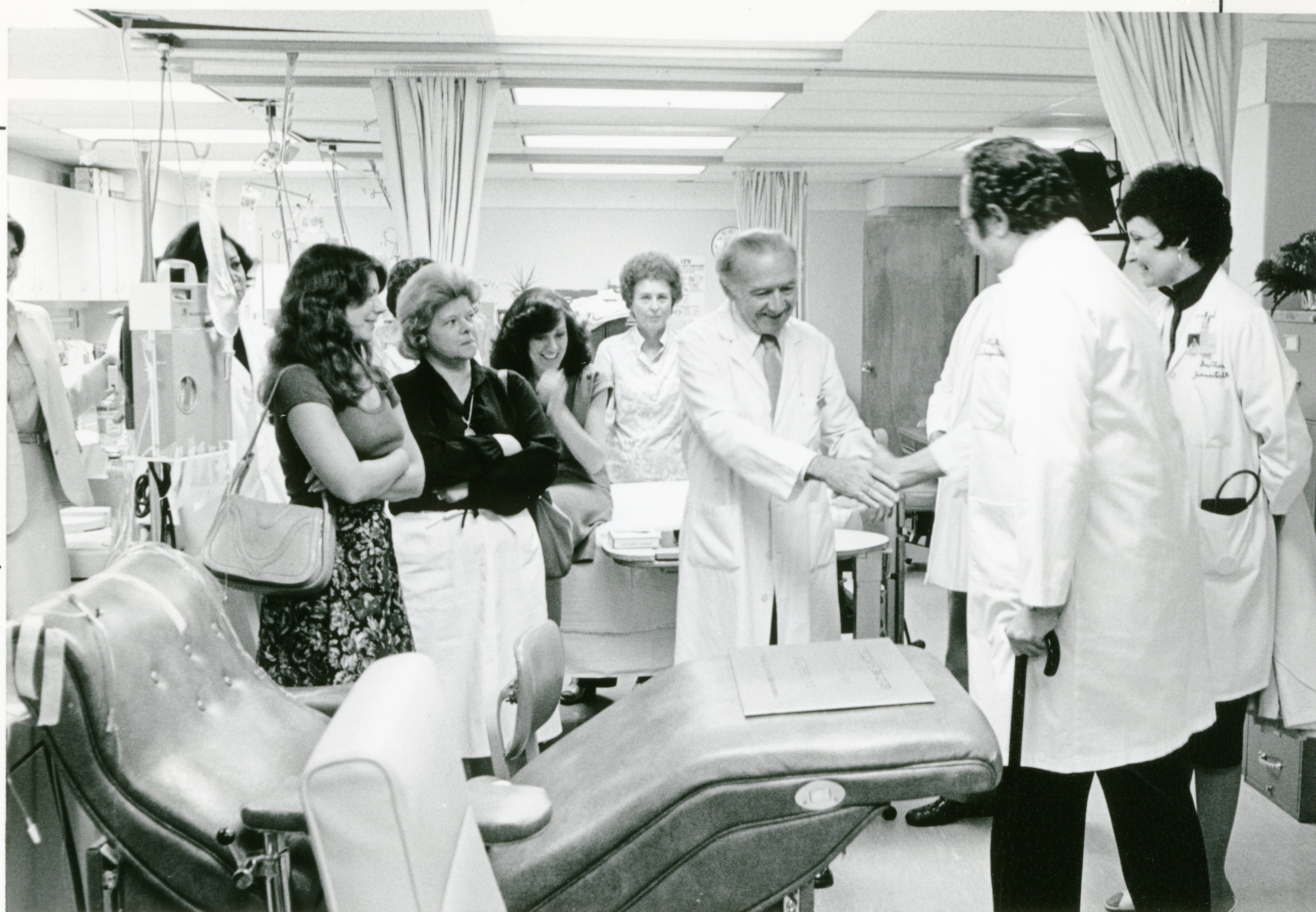 Dr. Freireich received plaque of appreciation, 1979