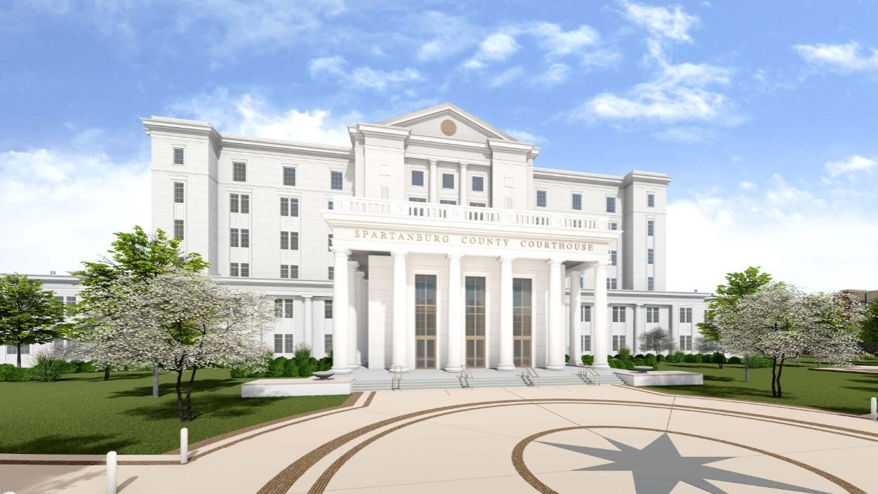 Spartanburg County courthouse receives final design approval from city Spartanburg County courthouse receives final design approval from city