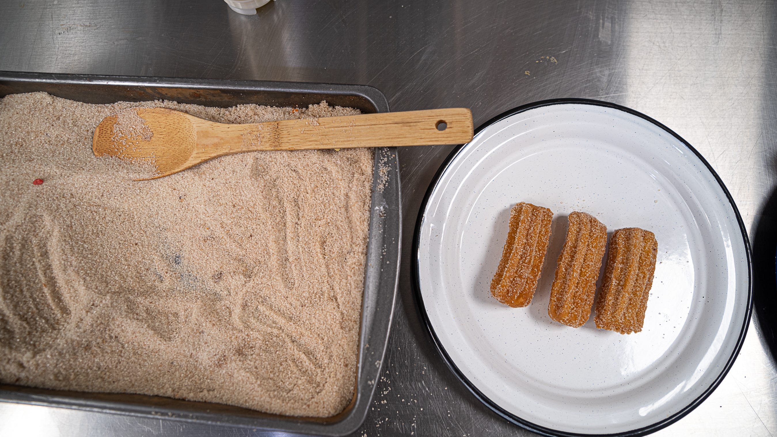 Frontera Churros, Coffee, & Beer owner Bertha Gil talks making churros