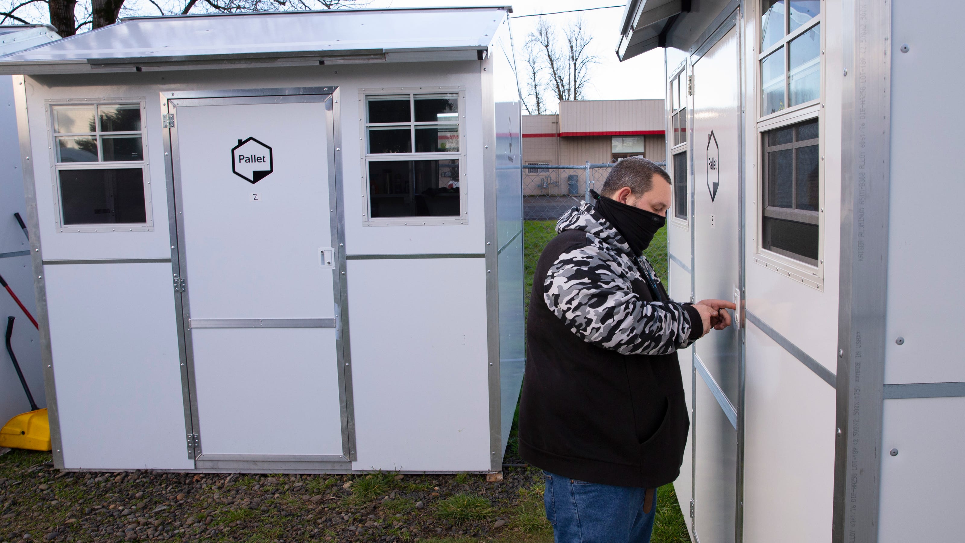 Pallet shelters ensure homeless PeaceHealth patients recuperate