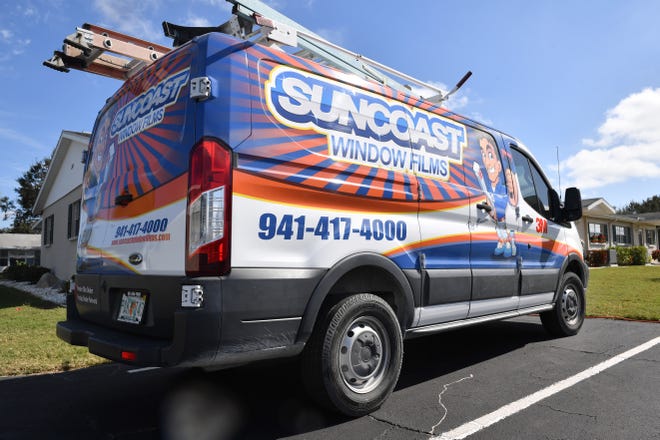 Suncoast Window Films says the film limits the amount of light and heat coming into homes and can help deal with solar glare, heat, safety and security.