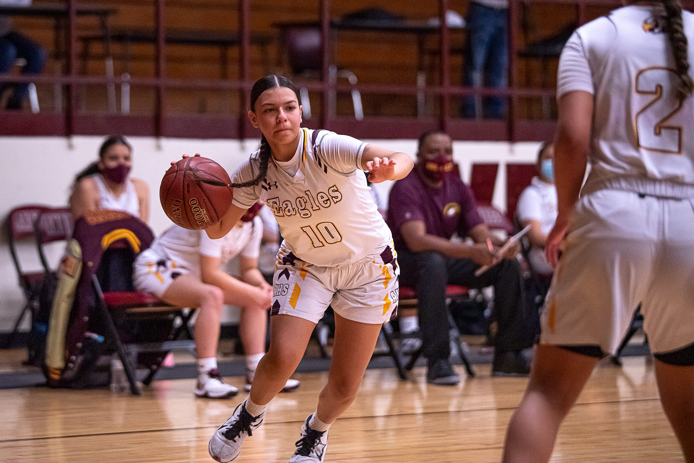 El Paso high school girls basketball Senior guard Sasha Garcia keys
