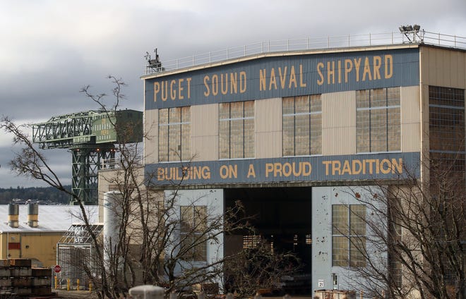 Puget Sound Naval Shipyard's Building 460 on Friday, Feb 5, 2021.