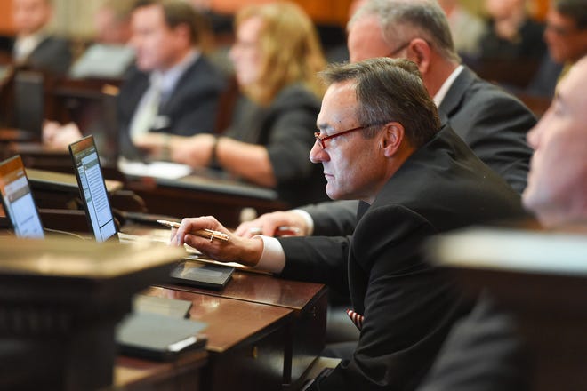 Ohio state Rep. Scott Lipps, R-Franklin, during a session on the House floor.