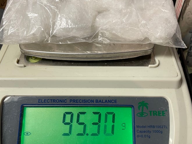The Wayne County Drug Task Force confiscated more than 110 grams of methamphetamine during a Feb. 5, 2021, raid on a Glen Court residence.