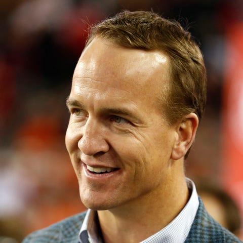 New Hall of Famer Peyton Manning in 2017