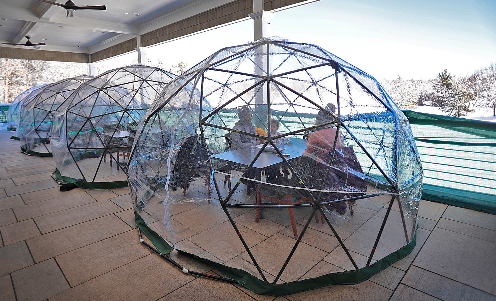 Weymouth's Weathervane adapts to COVID pandemic with outdoor igloos