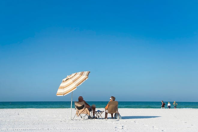 Siesta Beach se encuentra en Siesta Key en el condado de Sarasota.