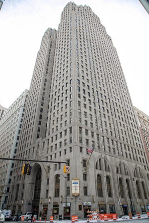 The Penobscot building in Detroit photographed Monday, Feb. 8, 2021