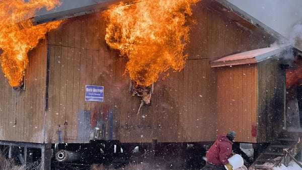 A resident in the 457-person village of Tuluksak i