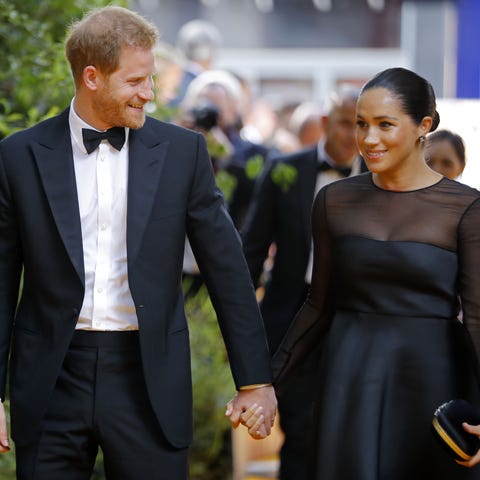 Prince Harry and Duchess Meghan of Sussex arrive f