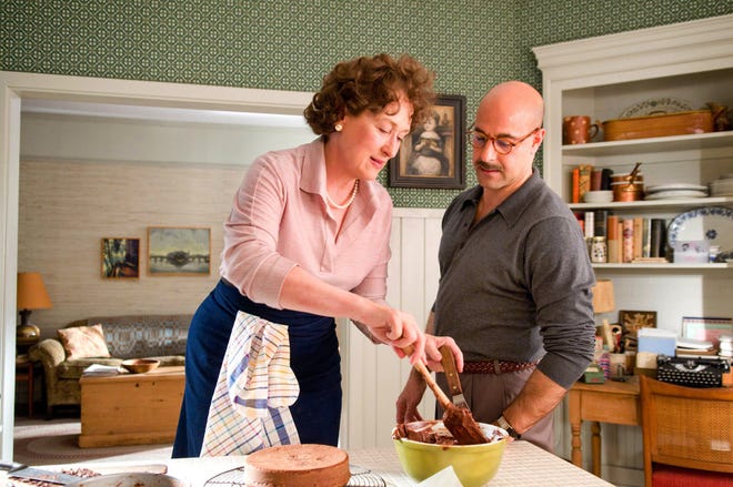 Meryl Streep and Stanley Tucci are shown in Columbia Pictures' movie "Julie & Julia." They starred at Julia and Paul Child.
