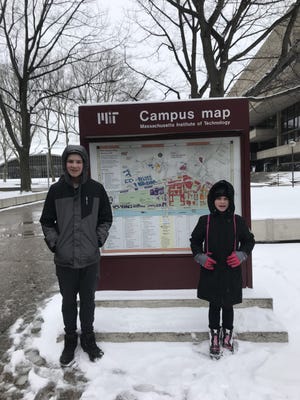 Homeschoolers Lucas and AnnaLise Floyd attend a program at the Edgerton Center at MIT.