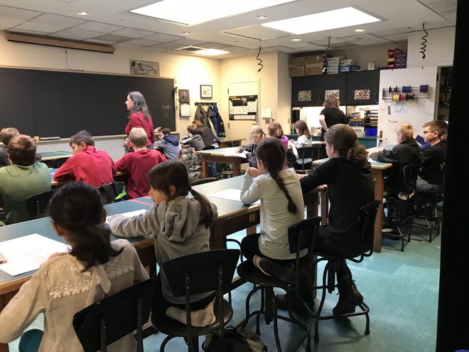 Homeschooling students from the Plymouth area participate in a class at the Edgerton Center at the Massachusetts Institute of Technology.