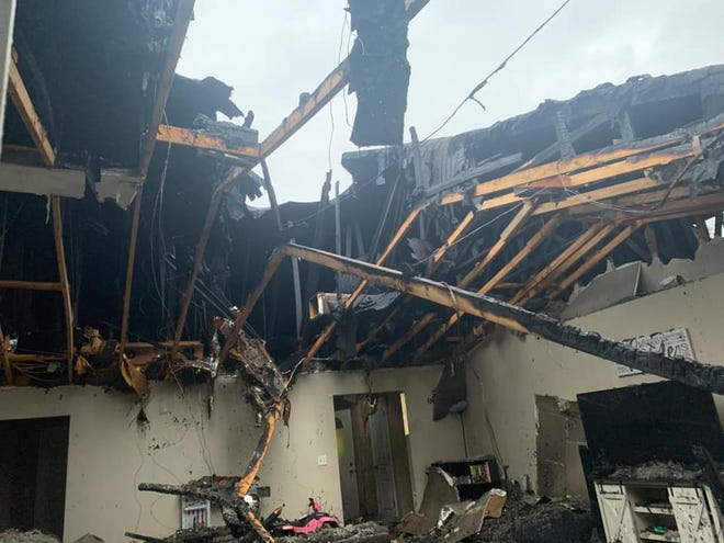 A lightning strike ignited a fire that caused substantial damage to a home on Tew Avenue in Crestview early Tuesday. No injuries were reported.