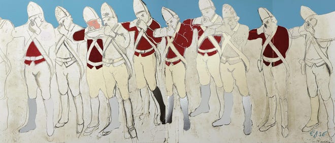 “The Bloody Massacre” is part of Ringling Museum exhibit of Larry Rivers’ 1970 series that marked the 200th anniversary of the Boston Massacre.
