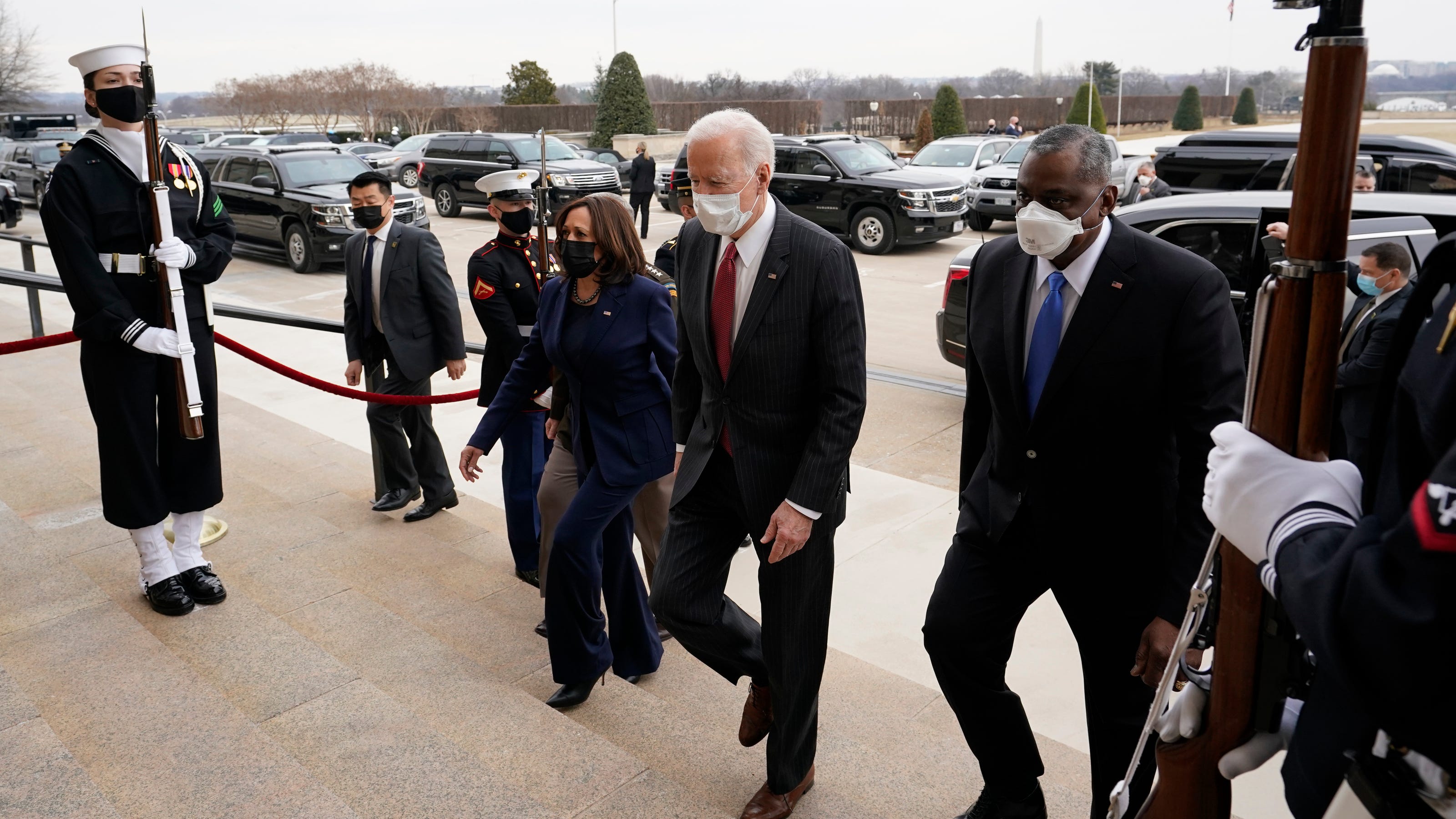 Biden Honors Black Troops Plans China Review In First Pentagon Visit