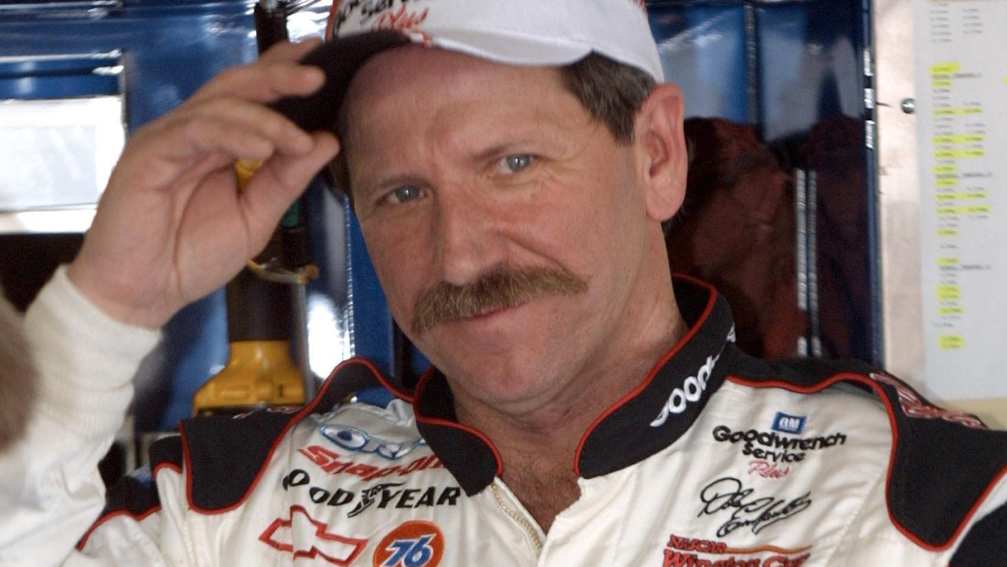 Years ago, Dale Earnhardt broke that same hand defending his property. 