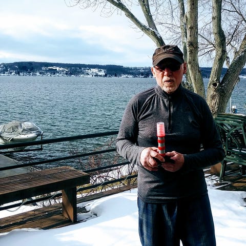 Greg Talomie is seen at his Canandaigua Lake home 