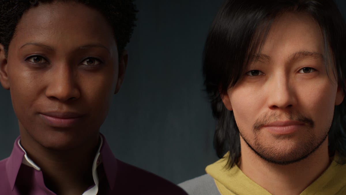 Digital humans built using the MetaHuman Creator.