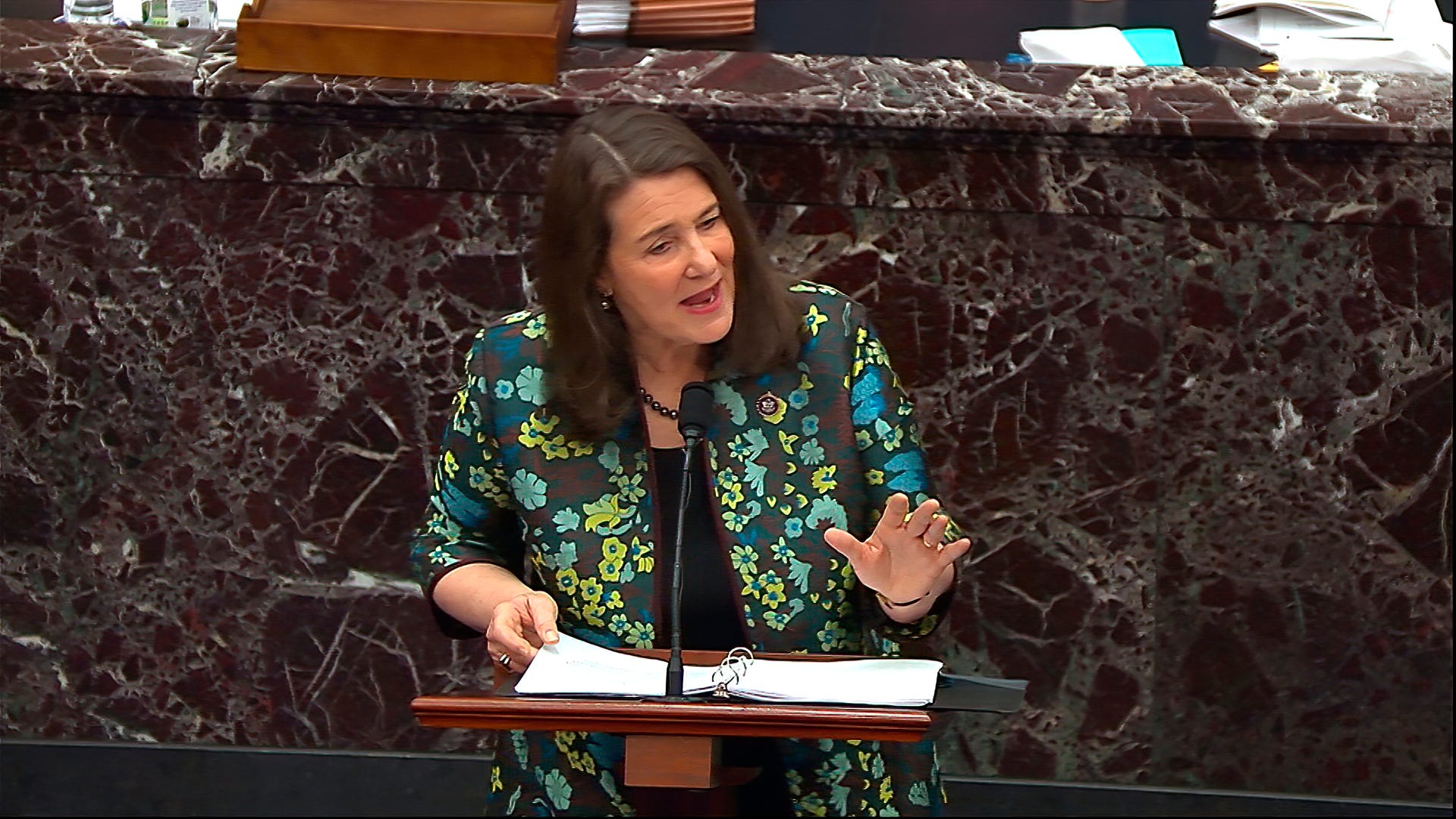 Rep. Diana DeGette, D-Colo., is one of the House managers prosecuting the second impeachment trial of Donald Trump in the Senate on Feb. 11.