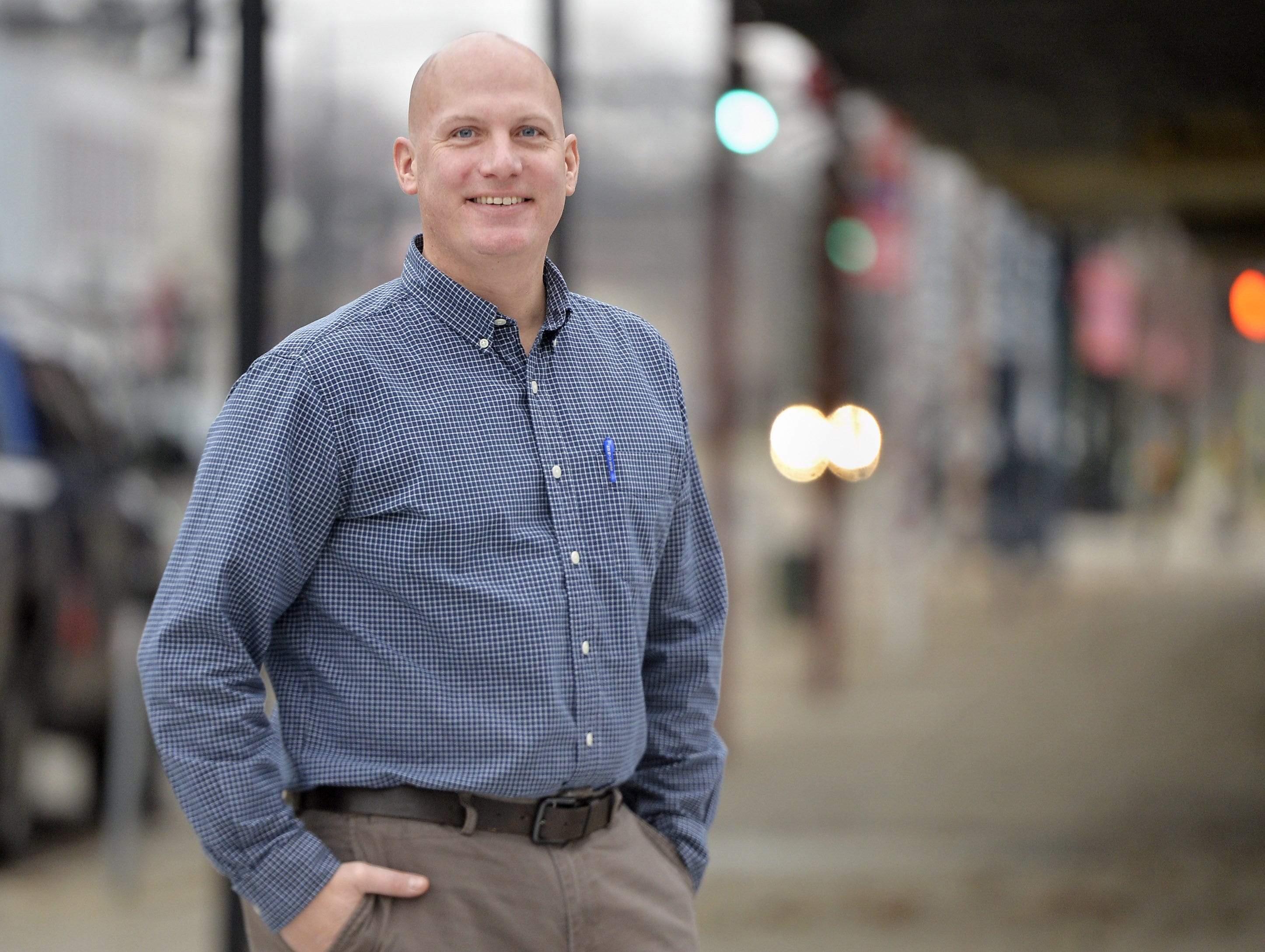 North East Borough Manager Patrick Gehrlein is shown in downtown North East in December 2019.